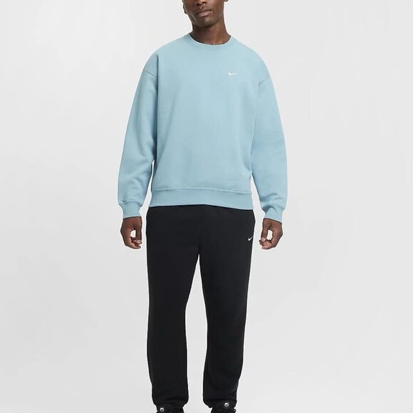 Nike Nikelab Solo Swoosh Men's Fleece Heavyweight Sweatshirt DX1361-464 Mens - Picture 12 of 15